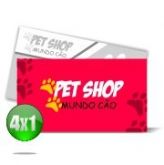 CARTÃO DE VISITA - COUCHÊ VERNIZ TOTAL FR 300G - 4x1 - 1000